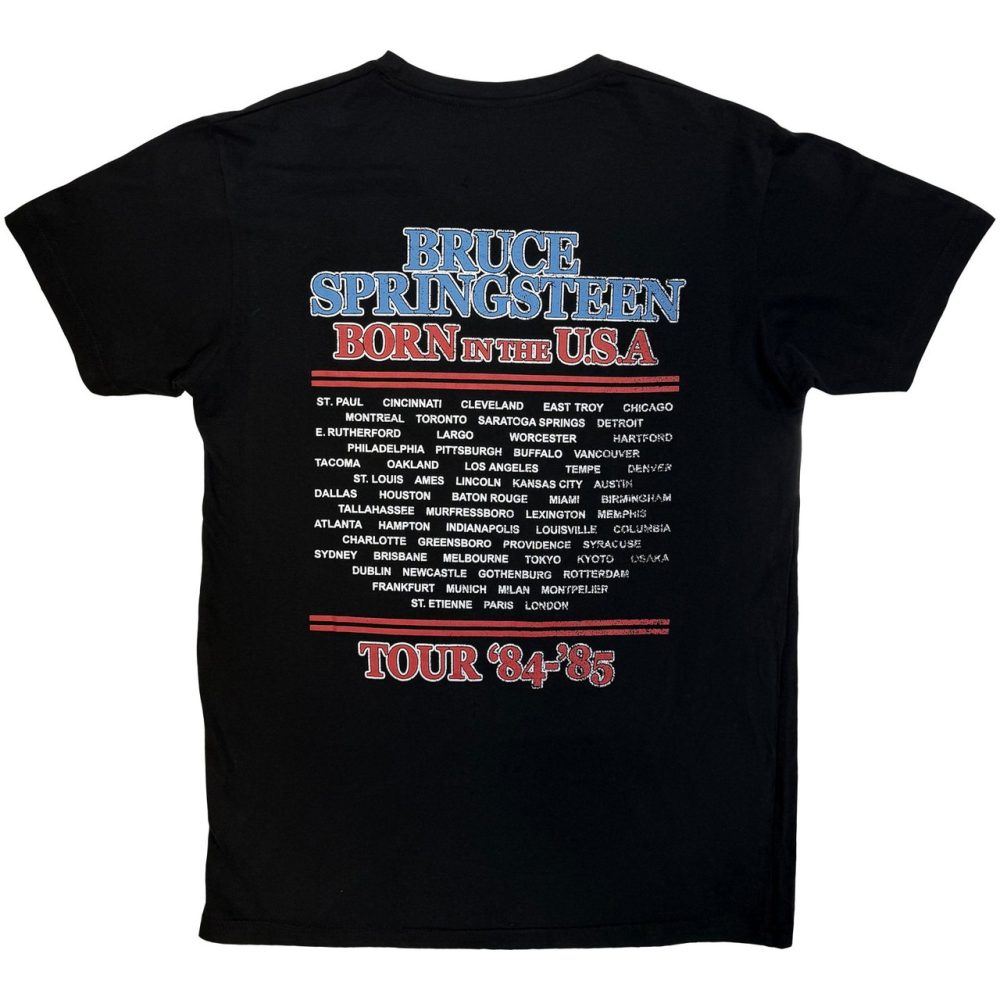 Bruce Springsteen - E Street Tour '84'85 Heren Tshirt - Zwart